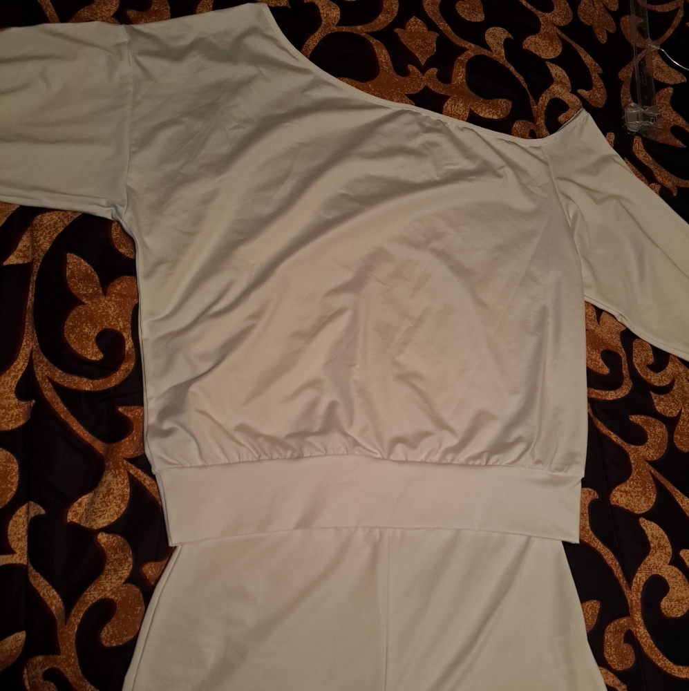 2pcs WHITE jogger set
